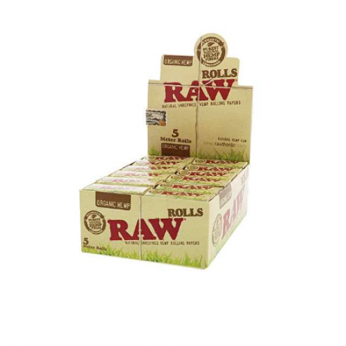 Køb RAW Organic KS Rolls Paper 5m - 24 stk.