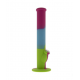 Bong en Silicone L Bleu et Rose et Vert 36cm