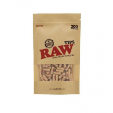 Raw Prerolled Unrefined Tips 200 sztuk w worku