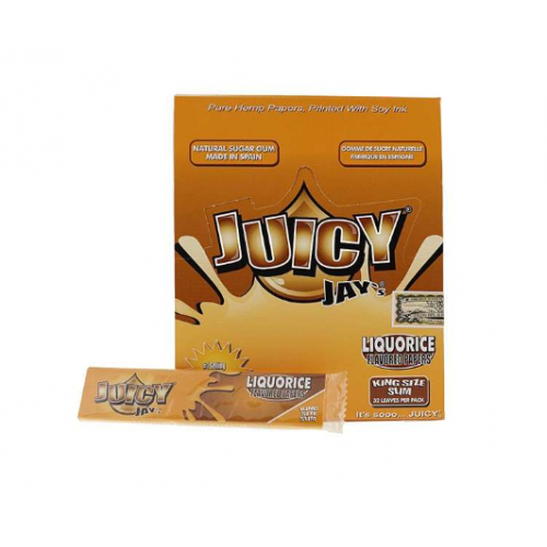 Buy JUICY JAYs Liquorice KS Slim Papers - 24 units