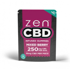 ZenCBD Gummies aux baies mixtes - 250mg par sachet