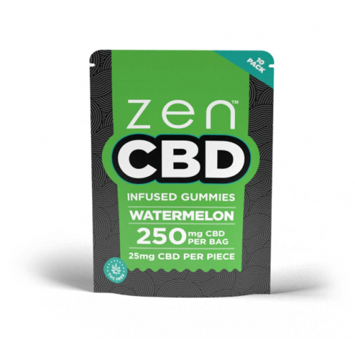 Køb ZenCBD vandmelon-gummier - 250 mg