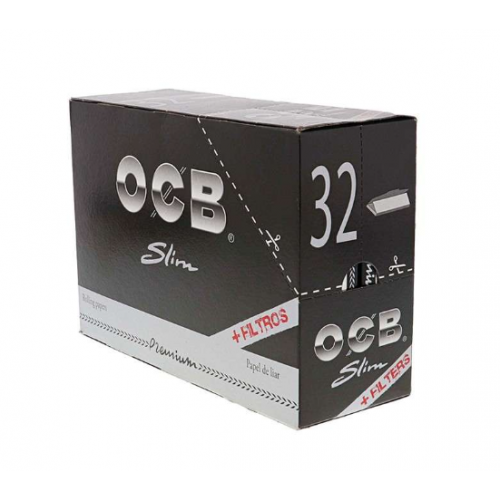 Buy OCB Black Slim and tips - 32 units