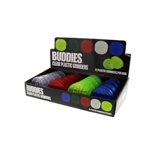 Comprar Grinder de plástico, Buddies, 58mm, 2 piezas - 16 unidades