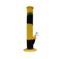 Bong en silicone jaune et noir 36cm