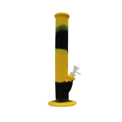 Buy Silicone Bong Yellow and Black 36cm