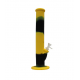 Bong en silicone jaune et noir 36cm