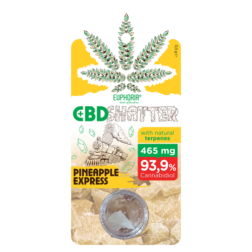 Buy CBD Shatter Pineapple Express with 465 mg CBD