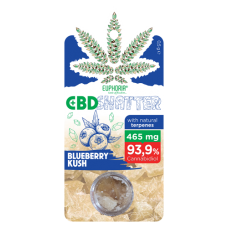 CBD Shatter Blueberry Kush z zawartością 465 mg CBD