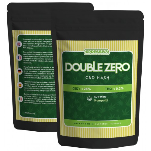 Køb Double Zero CBD Hash 5g